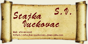 Stajka Vučkovac vizit kartica